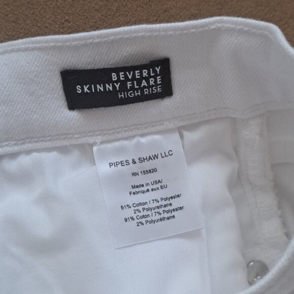 Veronica Beard Beverly Slinny Flare Highrise White Jeans Sz27/4 EUC - Picture 5 of 10